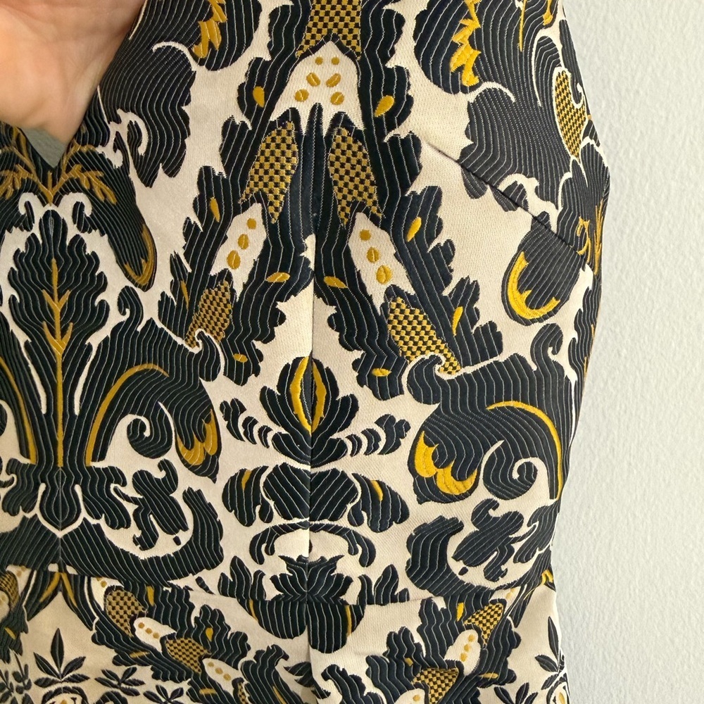 Free People Size 6 Black and Gold Mini Dress - Picture 5 of 15